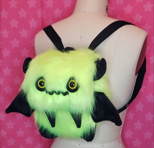Image of Creepy the Yellow Floof Monster Friend BACKPACK/Messenger Bag