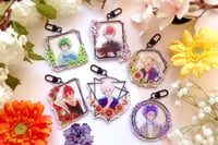 Image 1 of MHA Floral Charms and stickers