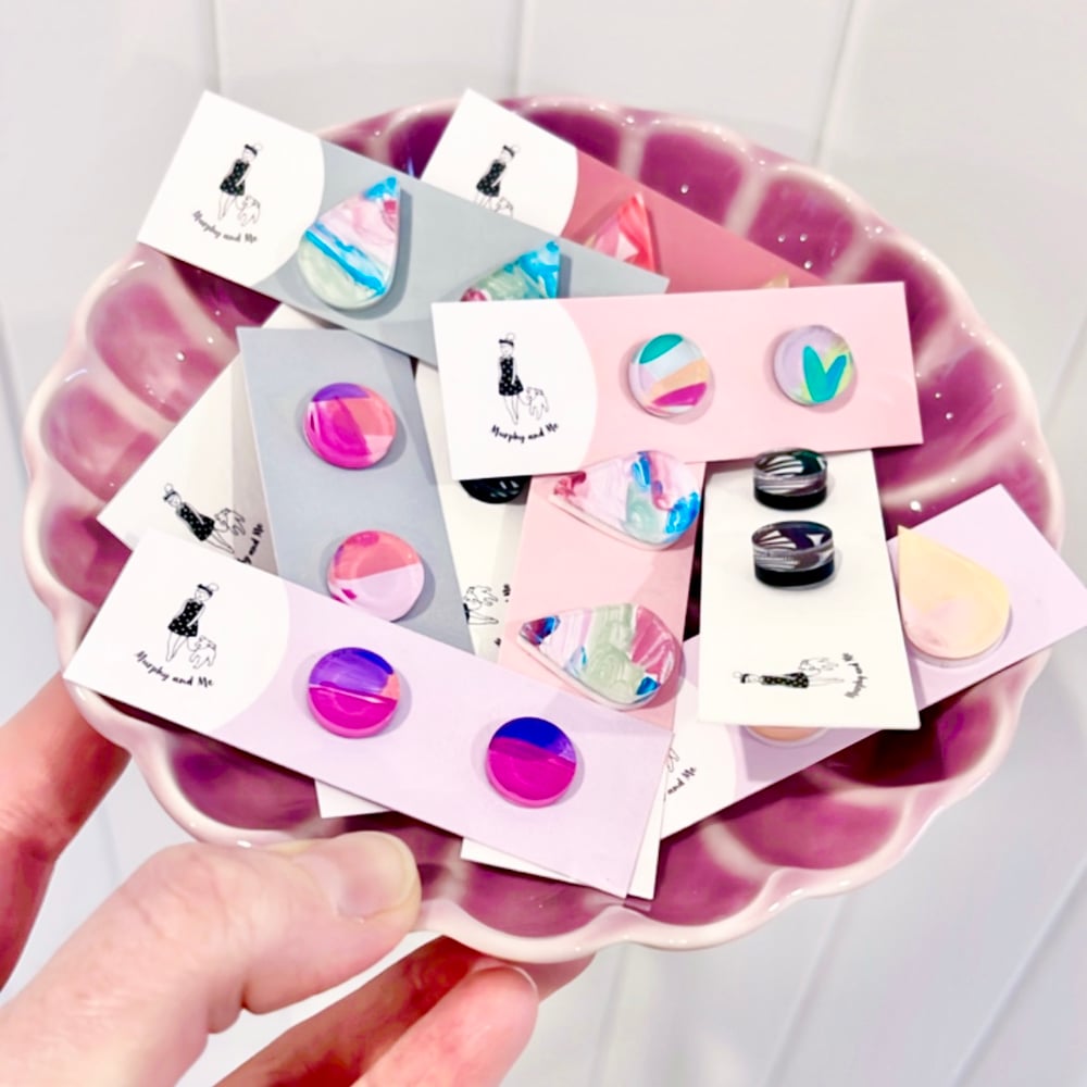 Image of Hand-Painted Studs LUCKY DIP 