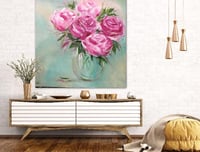 Original Art 'Pink Peonies'