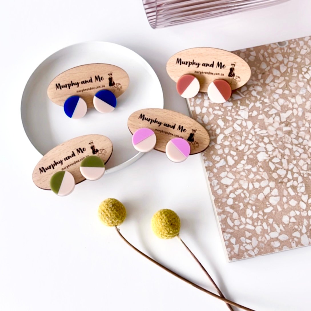 Image of Half Moon Basic Studs
