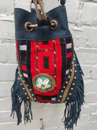 Image 1 of Evie Bag - navy and red dets 