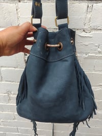 Image 4 of Evie Bag - navy and red dets 