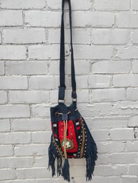 Image 5 of Evie Bag - navy and red dets 
