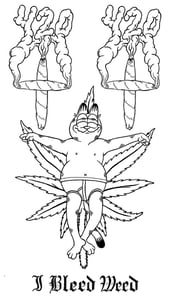 Image of Weed Jesus 4.20 t-shirt by Gnarlfield