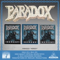 PARADOX - Heresy - Cover Artwork Patch