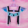 Warrior of Love suspenders ♡M/L♡ *black/blue*
