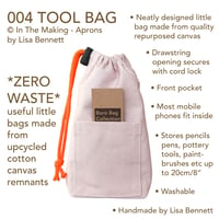 Image 2 of NEW! Blush Pink Canvas Tool/Phone Pouch Bag 004