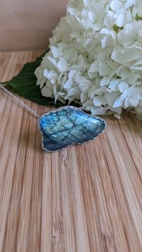 Image 1 of labradorite cloud ring size 6