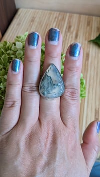 Image 3 of moss agate ring 4 size 9