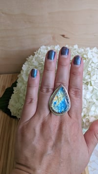 Image 2 of labradorite ring 2 size 8.75