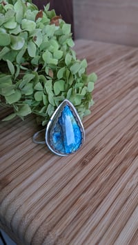 Image 1 of labradorite ring 2 size 8.75