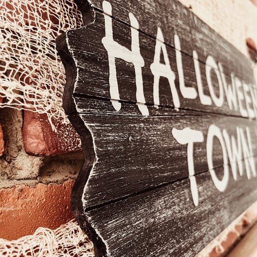 Image of Halloween Town Decor Sign