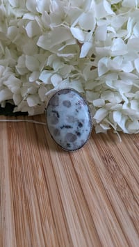 Image 1 of kiwi jasper ring size 8.5