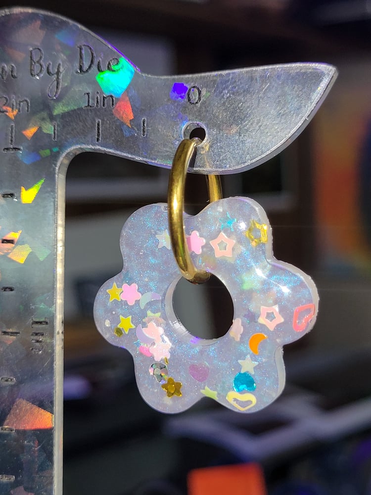 Image of Funfettie Flower Hoops