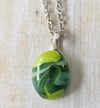 Greens Swirling Pendant