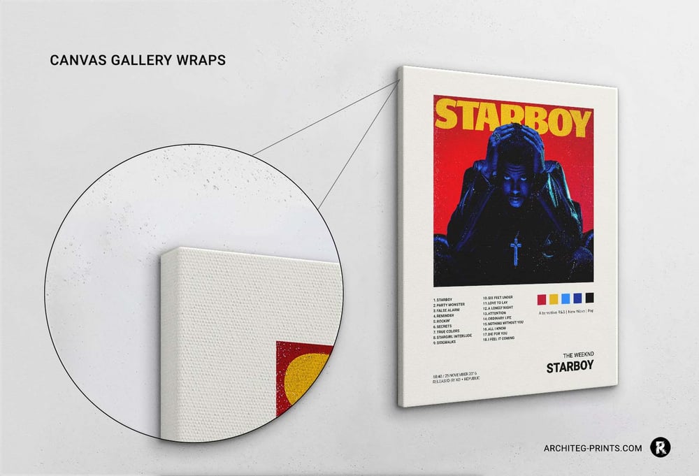 The Weeknd - Couverture de l'album Starboy Poster