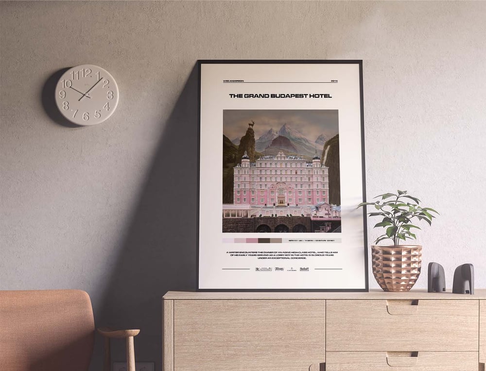 The Grand Budapest Hotel - Wes Anderson Movie Poster