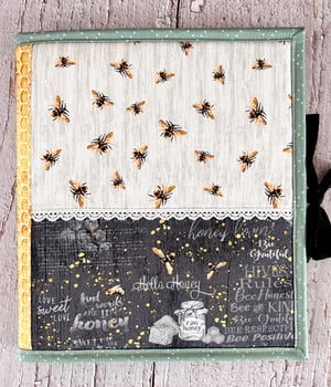 Image of Pre Cut Kit/Floss Flat +/Honey Bee Farm/Original Green Binding