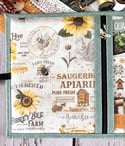 Pre Cut Kit/Floss Flat +/Honey Bee Farm/Original Green Binding