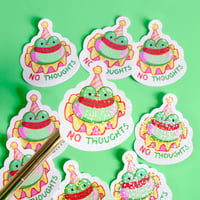 Image 1 of BEAN FROG CLOWN HOLO STICKER