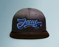 Image 2 of Chenille Jesus Logo Snapback