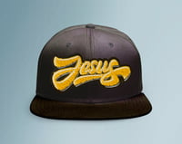 Image 3 of Chenille Jesus Logo Snapback