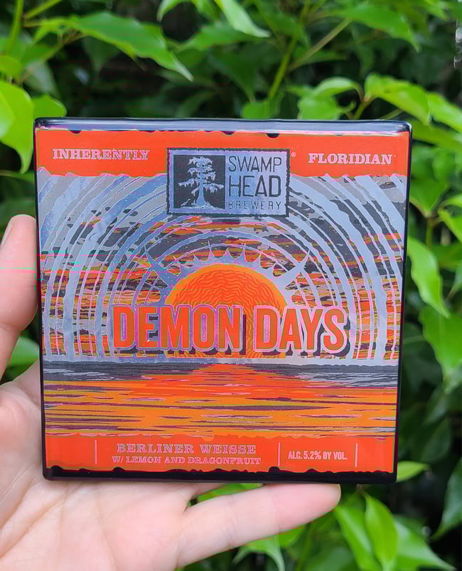 Swamphead Brewing "Demon Days" Craft Coaster 
