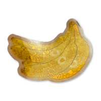 Golden Banana Metallic Sticker