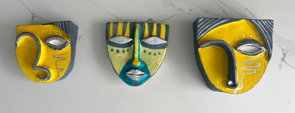 Image of Ceramic masks 3,4,5