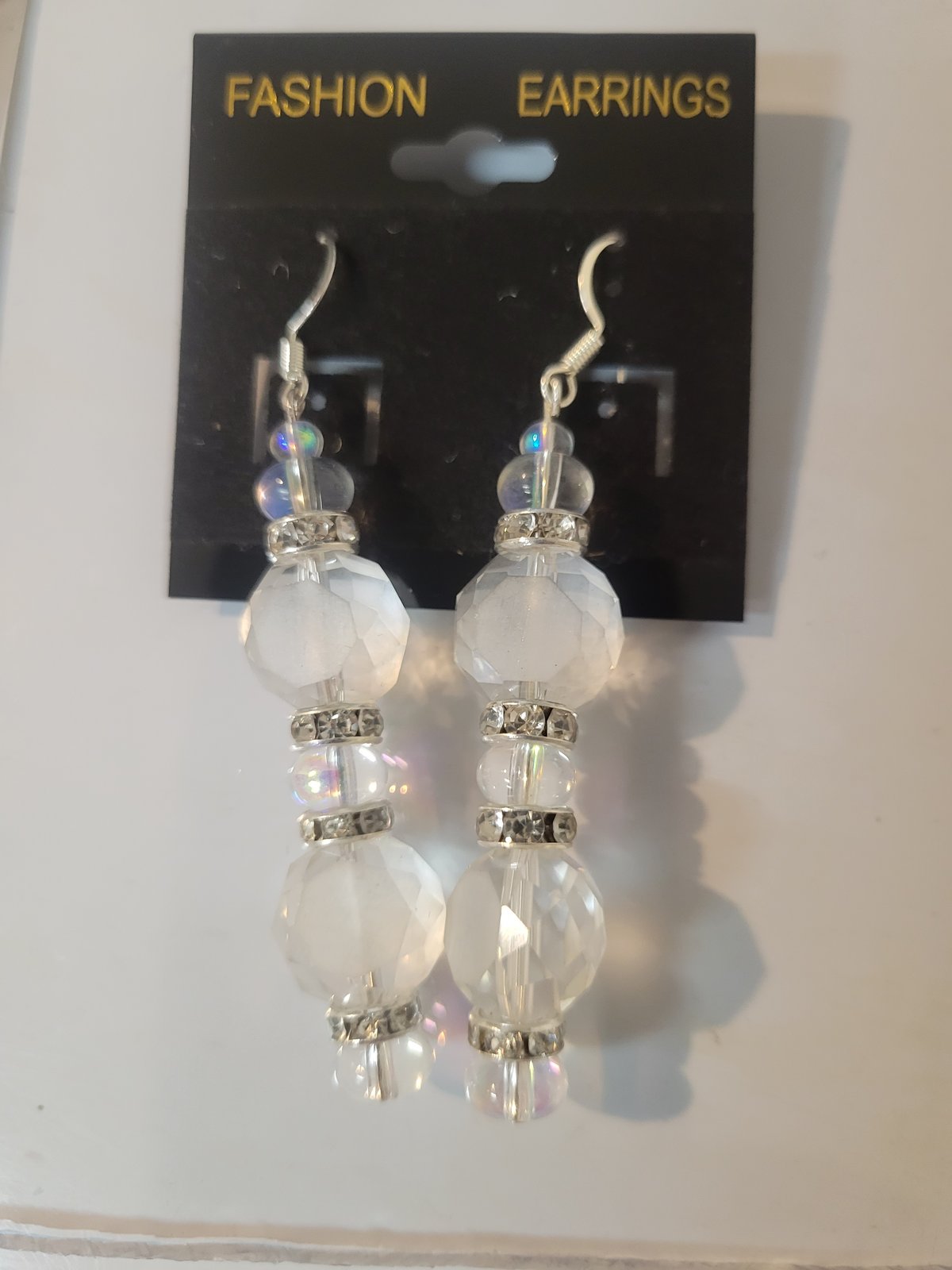 Image of White Quartz Earring 2