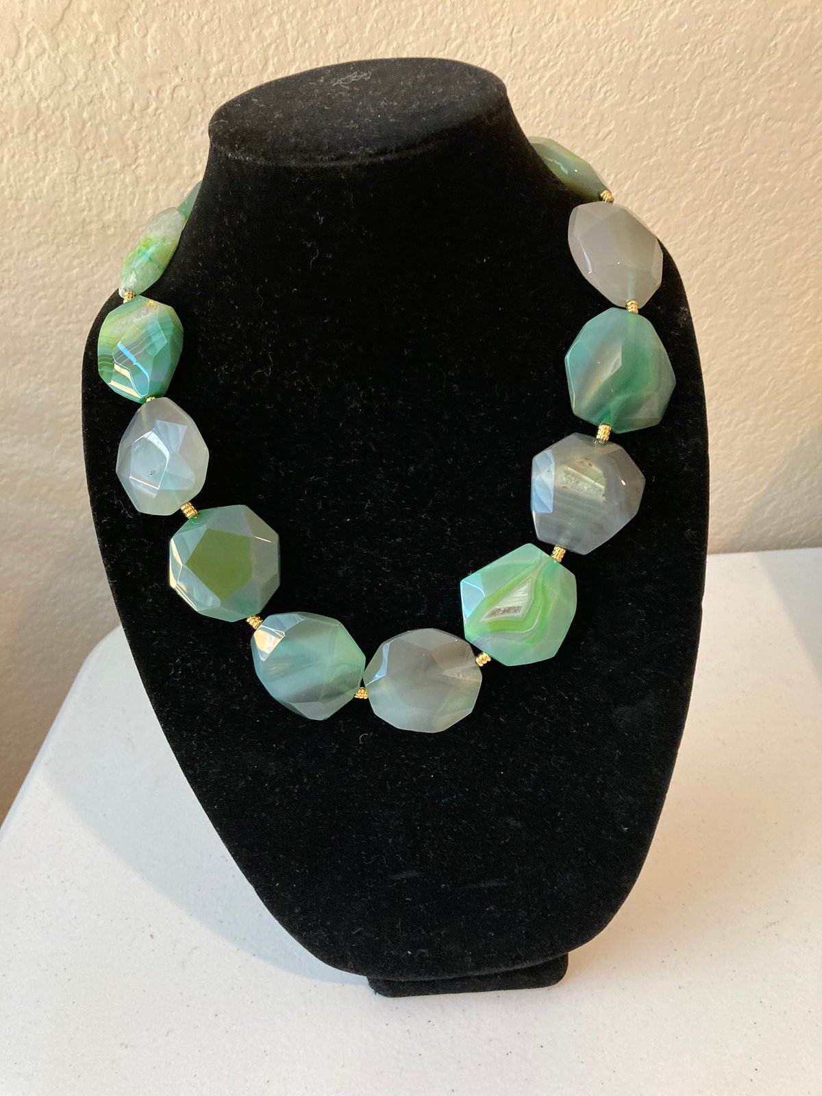Image of Green Geode Necklace