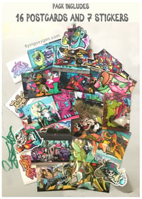 Image 1 of Postcard and Sticker Pack