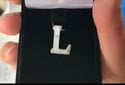 Silver Initial Necklace 