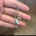 Silver Initial Necklace 