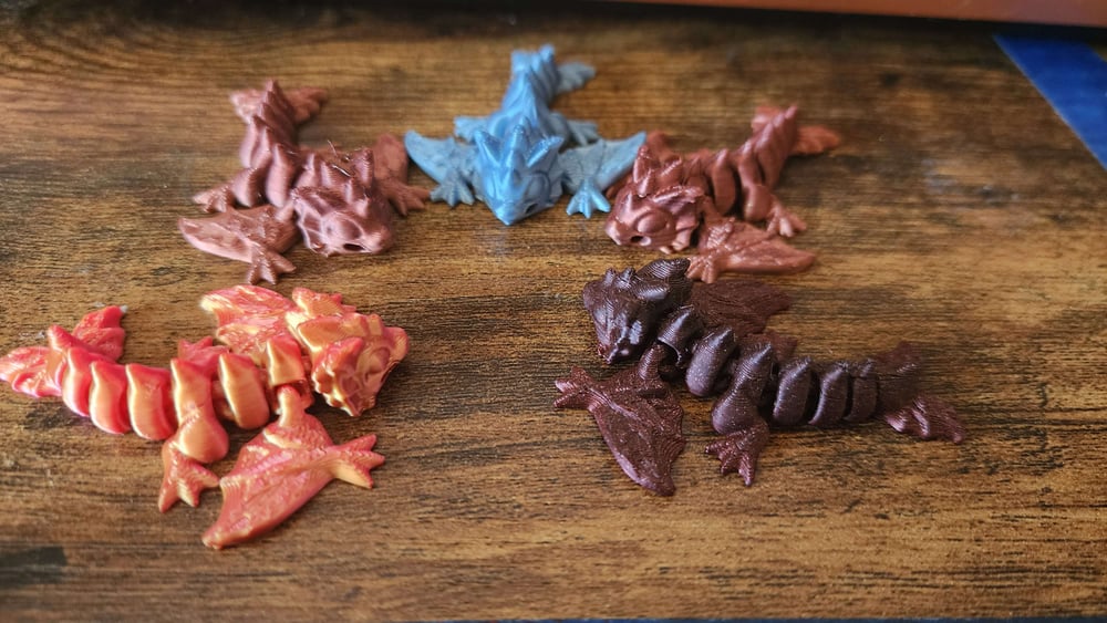 Double-Miniature Teacup Mosquito Dragons (Keychain Dragons)