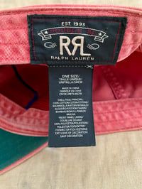 Image 5 of RRL FADED RED BASEBALL CAP