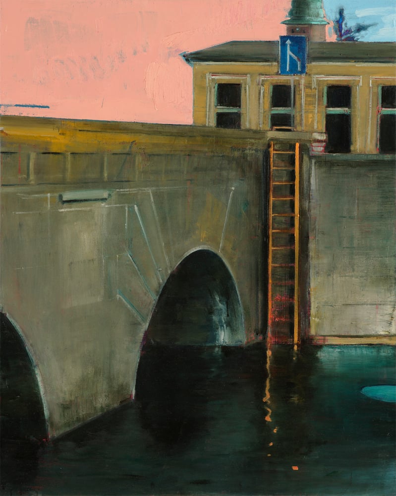 Image of Painting / maleri / "København – Malerdrømme og tankestreger – Stige til Thorvaldsen"