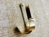 1.5-Inch Hammered Brass Hooks with Matching Screws