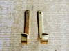 1.5-Inch Hammered Brass Hooks with Matching Screws