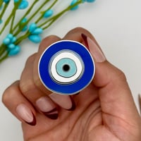 Image 4 of Evil Eye Enamel Pin 