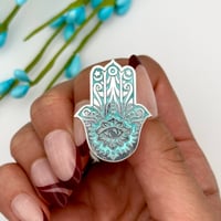 Image 1 of Hamsa Enamel Pin