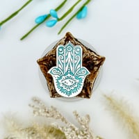 Image 2 of Hamsa Enamel Pin