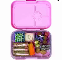 Image 3 of Yumbox Mini Silicone Bento Cubes Blue and Green