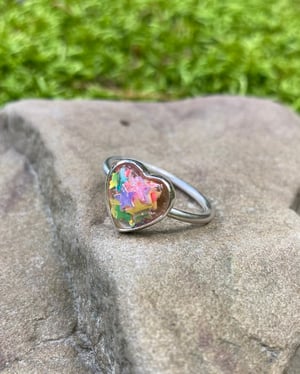 Image of Dainty Star Heart Ring - 7 Sizes Available 