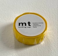 Image 1 of Matte Yellow mt Washi Tape