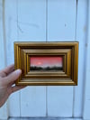 Sunset Beauty - Original Framed 2" x 4" Oil Landscape Painting