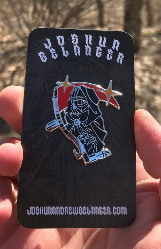 Image of Death Vader Scythe Hard Enamel Pin