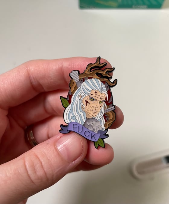 Image of Geralt FUCK! Pin