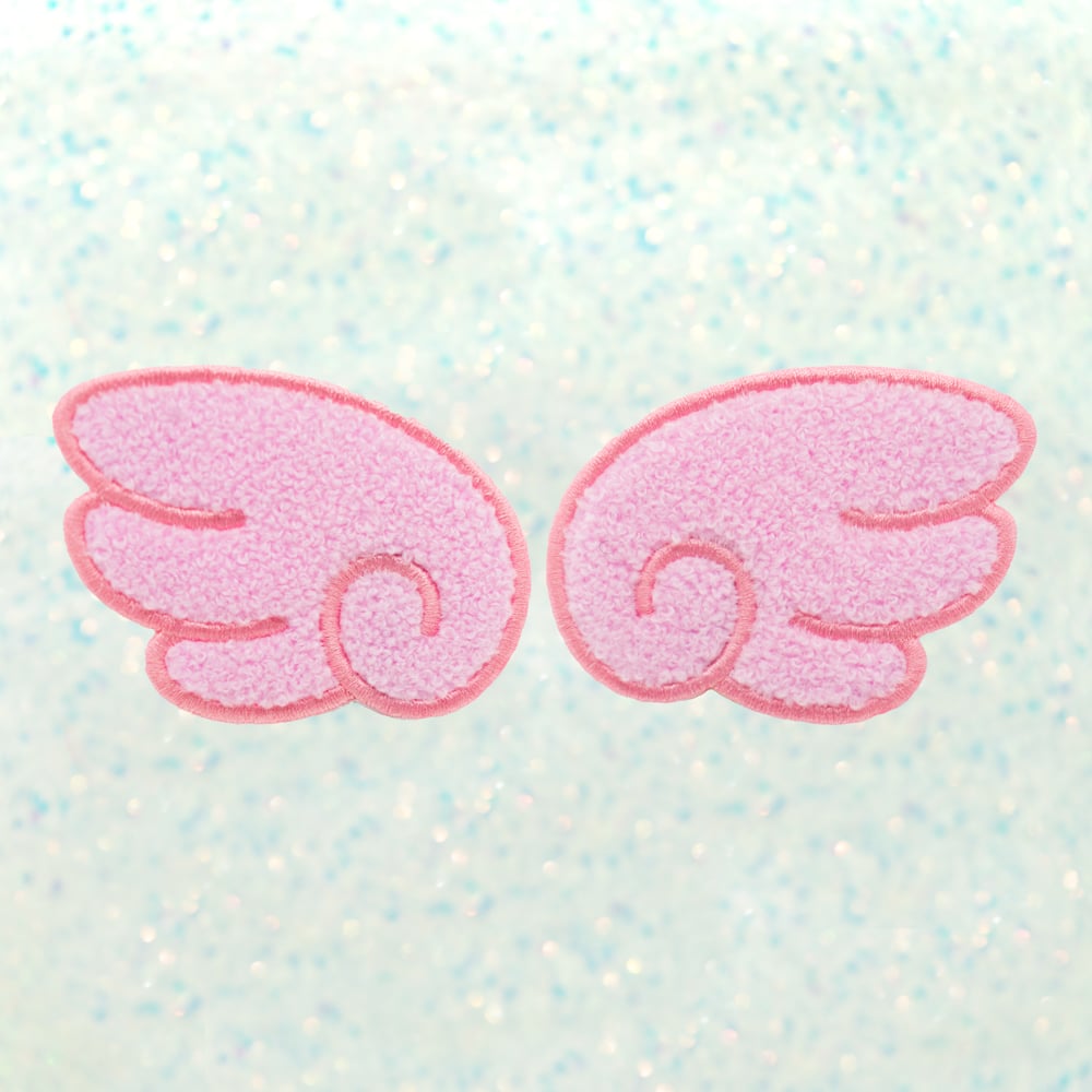 Fuzzy Kawaii Wing Patch Set